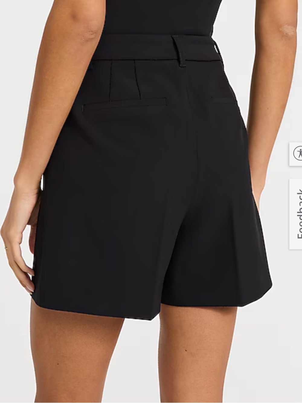 Express Black High-Waist Tailored Shorts